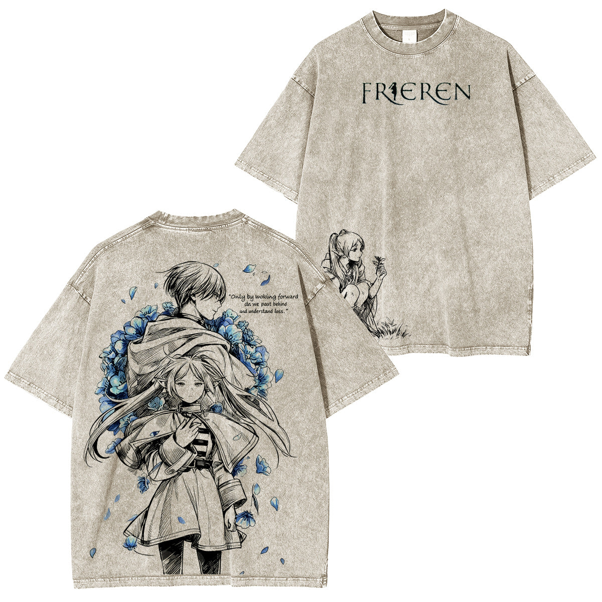 Frieren: Beyond Journey's End Vintage washed T-shirt/Crewneck/Hoodie