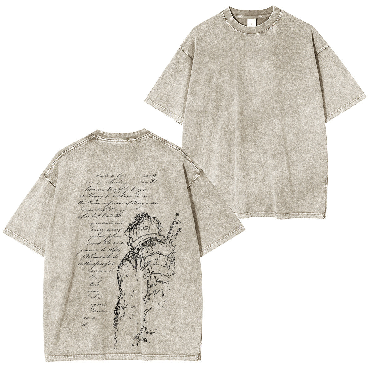 Berserk :Guts Polera Lavada Vintage