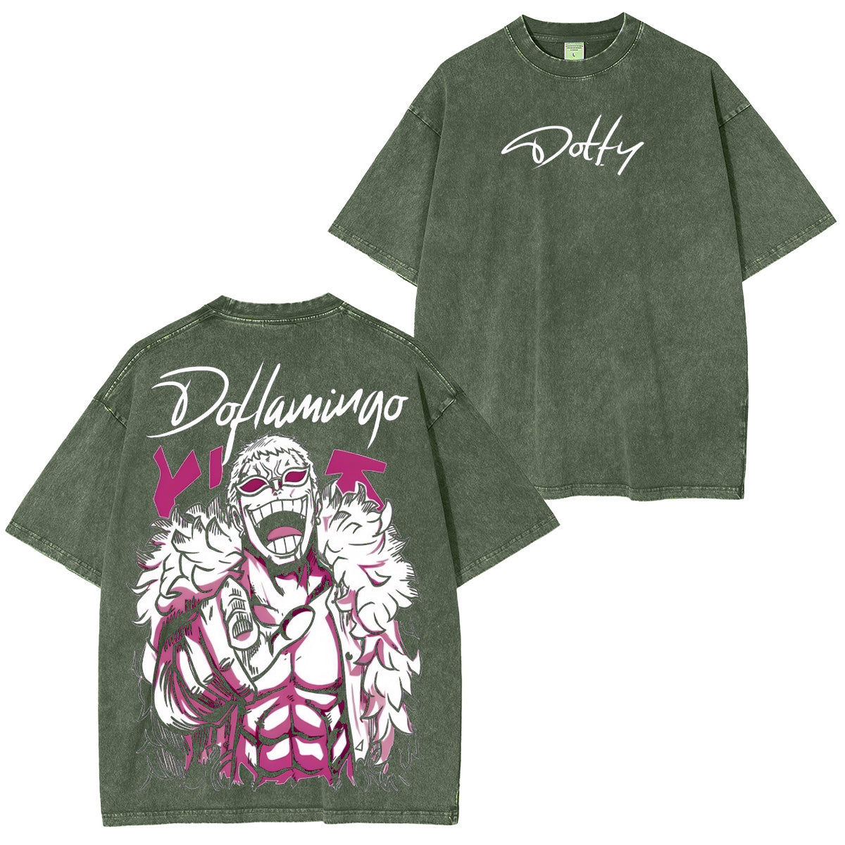 One Piece doflamingo Washed T-shirt/Crewneck/Hoodie