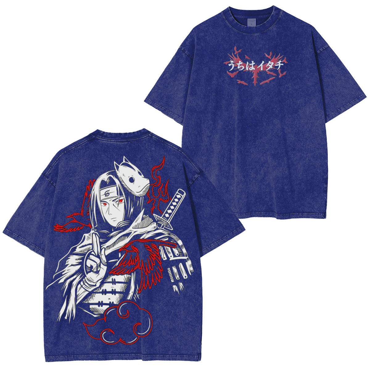 Itachi Uchiha Naruto Washed T-shirt/Crewneck/Hoodie