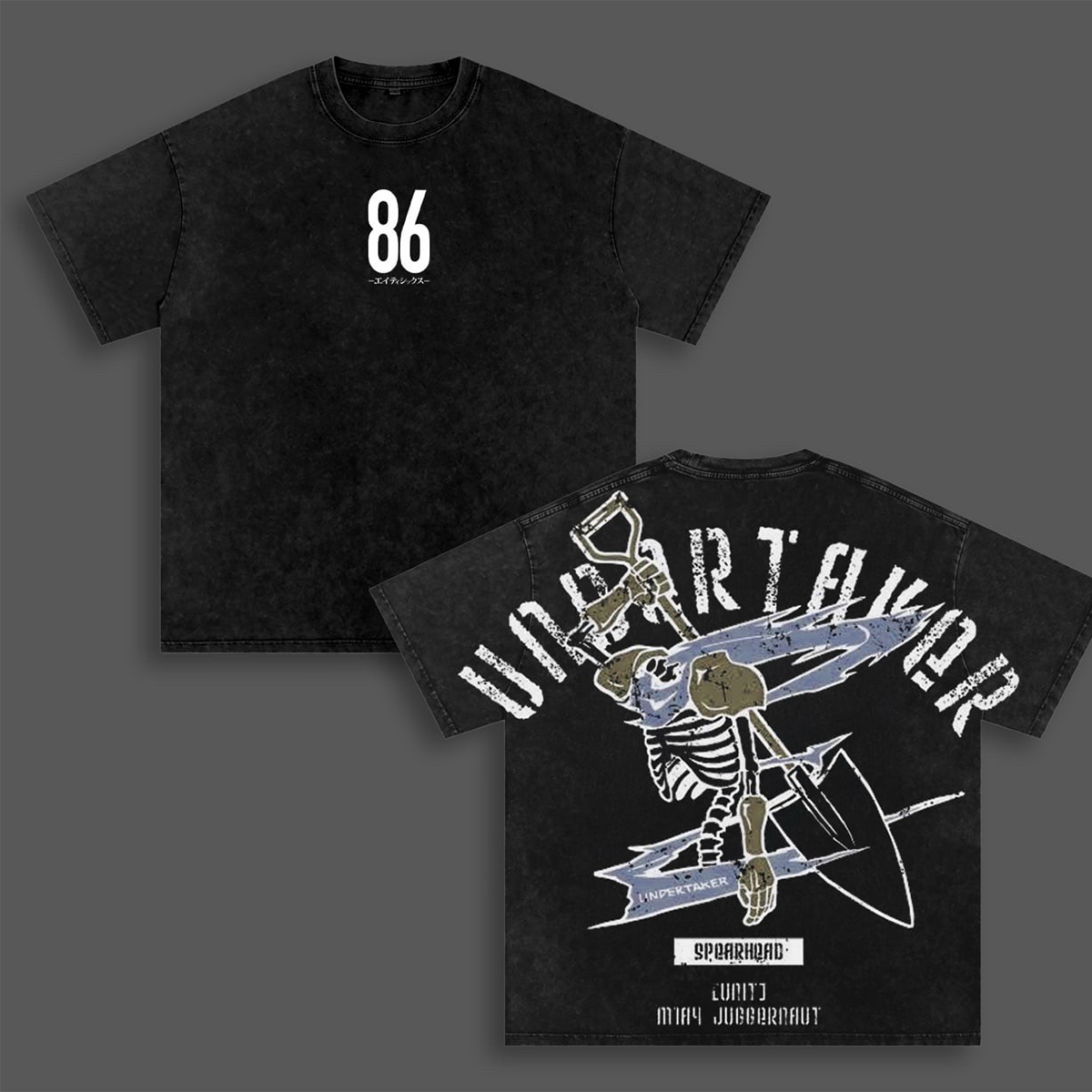 Undertaker Shinei Reaper Logo 86 Eighty Washed T-shirt/Crewneck/Hoodie