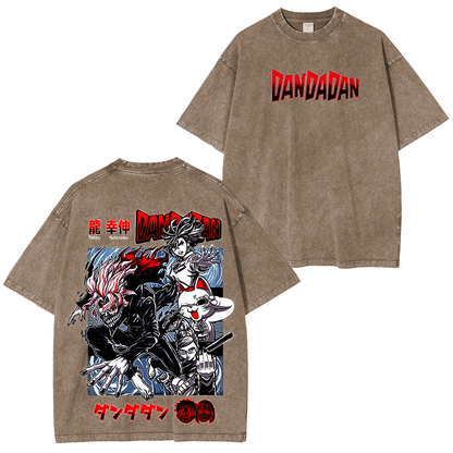 DanDaDan Printed Polera Unisex Lavada