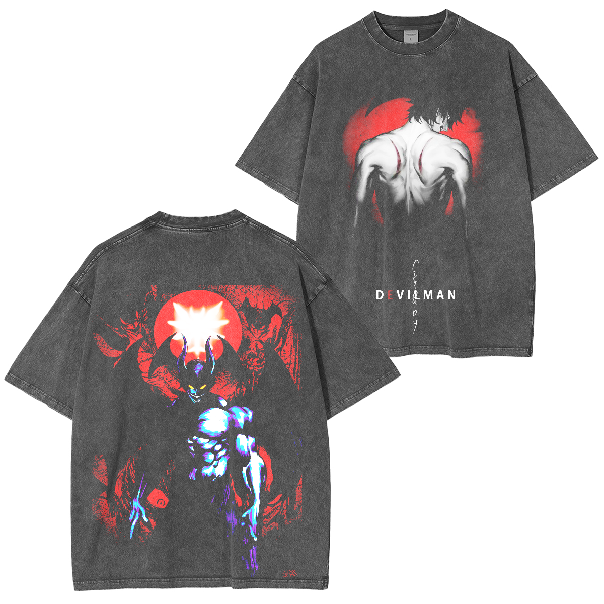 Devilman Crybaby Akita Washed T-shirt/Crewneck/Hoodie