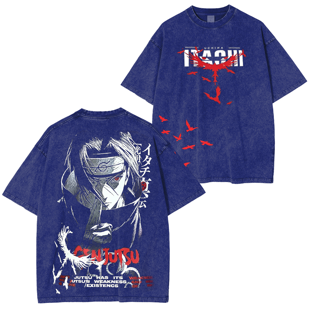 Naruto Polera Lavada Vintage