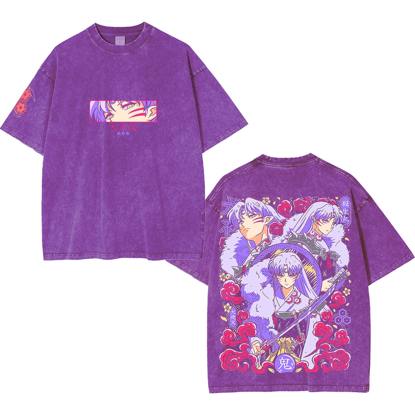 Inuyasha Polera Unisex Lavada