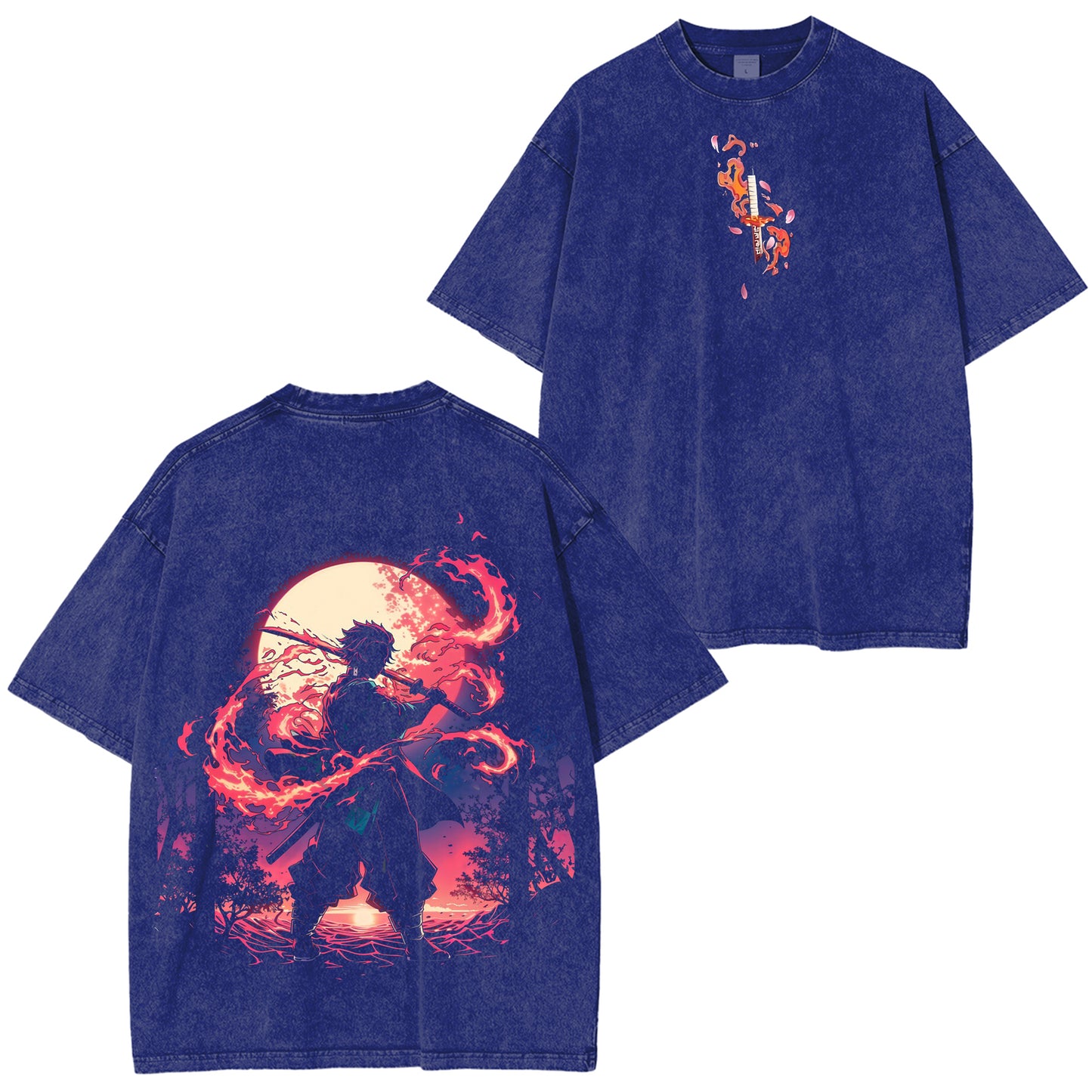 Kamado Tanjiro Demon Slayer Vintage Washed Tee