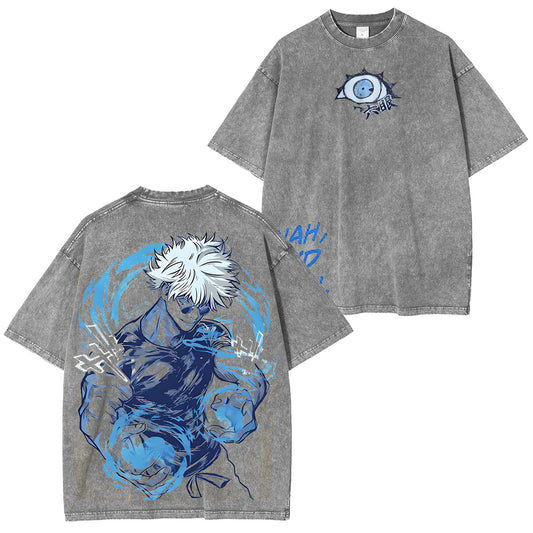 Jujutsu Kaisen :Satoru Gojo Vintage washed T-shirt/Crewneck/Hoodie