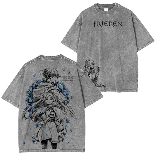 Frieren: Beyond Journey's End Vintage washed T-shirt/Crewneck/Hoodie