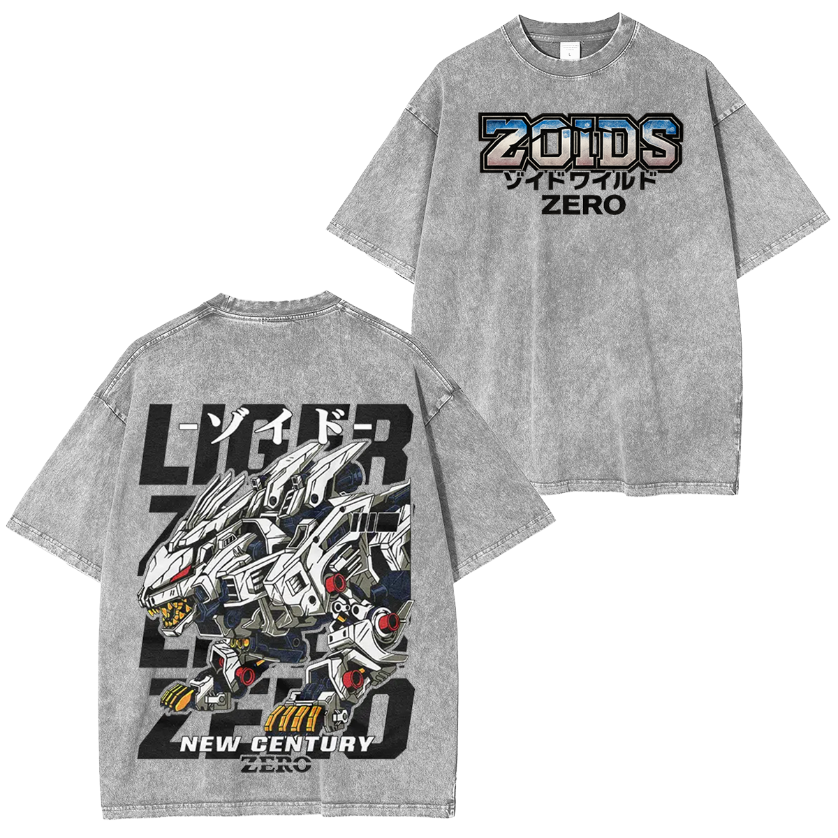 Liger Zero Zoids New Century Zero Streetwear Vintage Washed Unisex T-Shirt