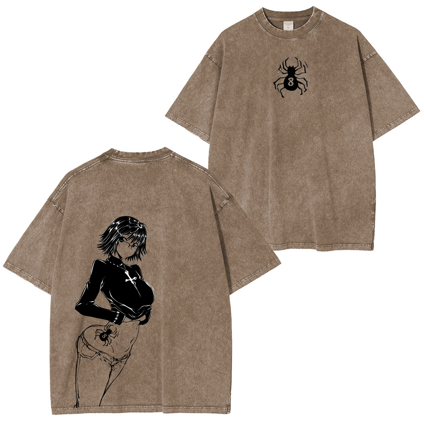 Machi Komachine-HunterXHunter Vintage Unisex Washed T-Shirt