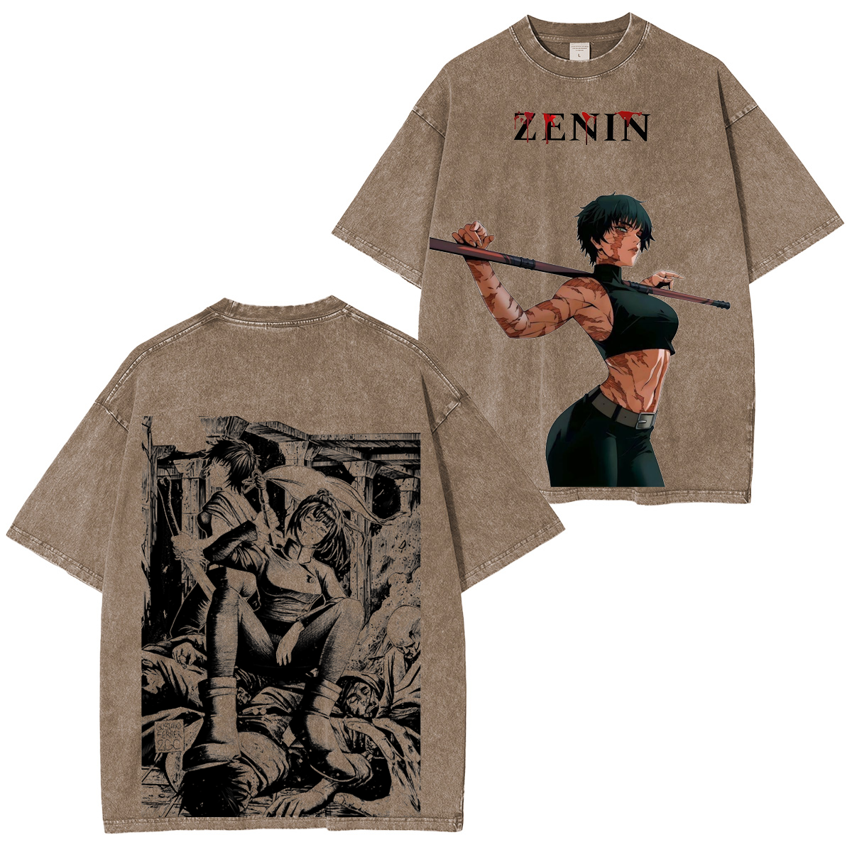 Jujutsu Kaisen Vintage Washed Unisex Polera