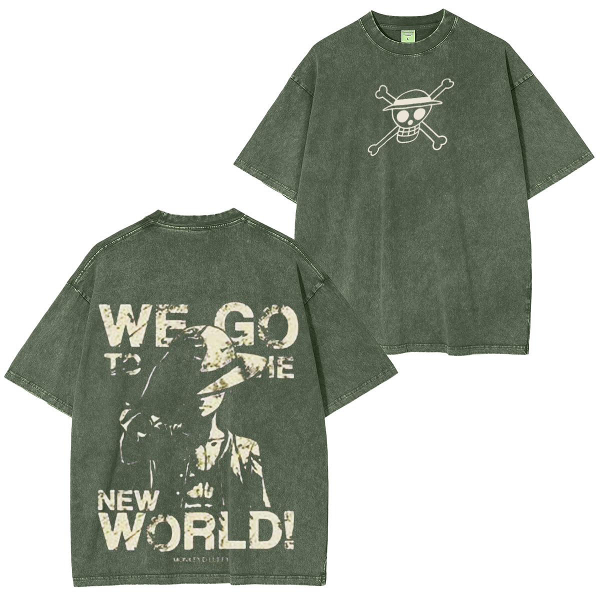 One Piece Vintage Washed Unisex T-Shirt