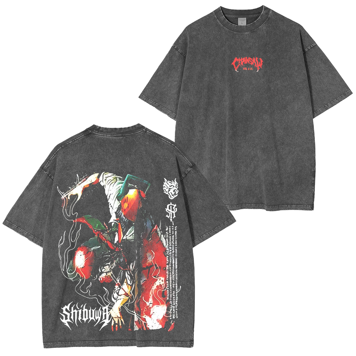 Chainsaw Man Vintage Washed Unisex T-Shirt