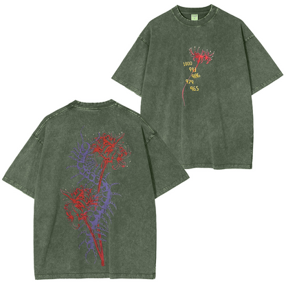 Tokyo Ghoul Acid Wash Oversized Polera Lavada Vintage