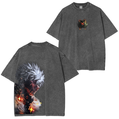 Katsuki Bakugo My Hero Academia Polera Lavada Vintage