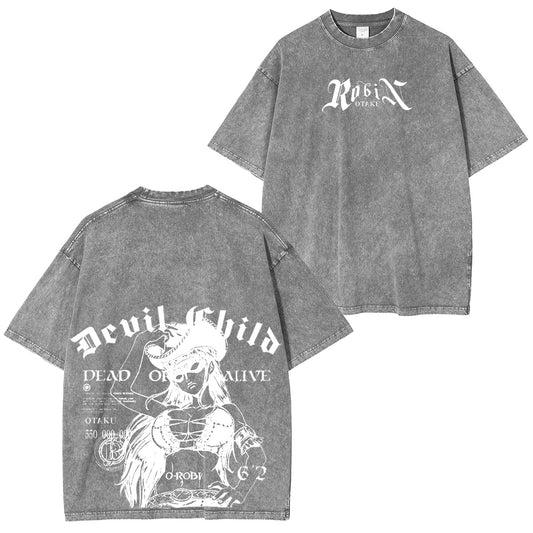 robin-core-one-piece Vintage washed T-shirt/Crewneck/Hoodie