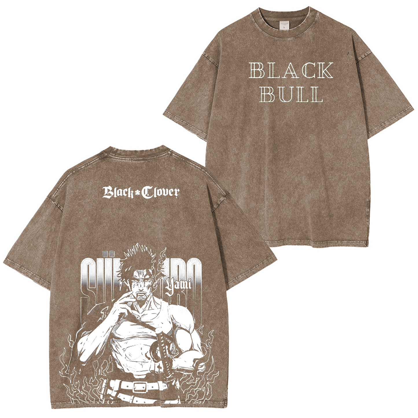 Yami Sukehiro Black Clover Anime Washed T-shirt/Crewneck/Hoodie