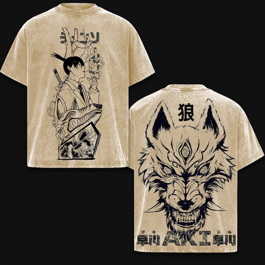 Aki Hayakawa Chainsaw Man Anime Washed T-shirt/Crewneck/Hoodie