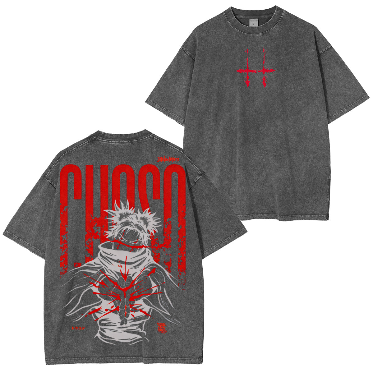 Jujutsu Kaisen Vintage Washed T-shirt/Crewneck/Hoodie