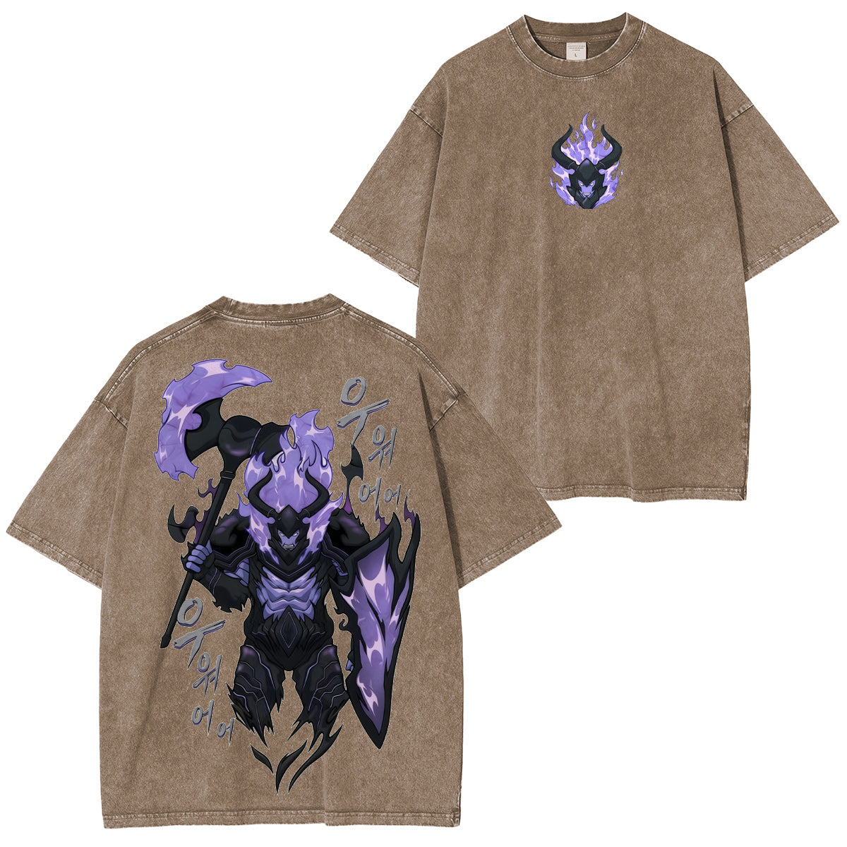 Solo Leveling Vintage Washed T-shirt/Crewneck/Hoodie