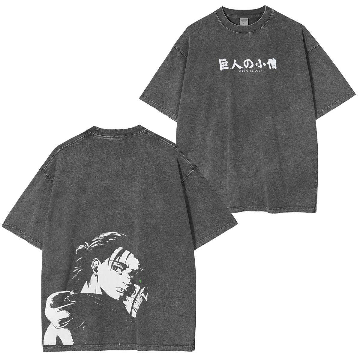 Attack on Titan Eren Yaeger Anime Graphic Polera Vintage