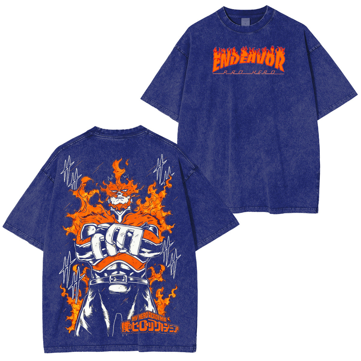 Endeavor My Hero Academia Washed T-shirt/Crewneck/Hoodie