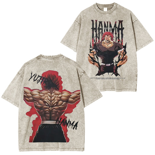 Yujiro Hanma Baki Washed T-shirt/Crewneck/Hoodie