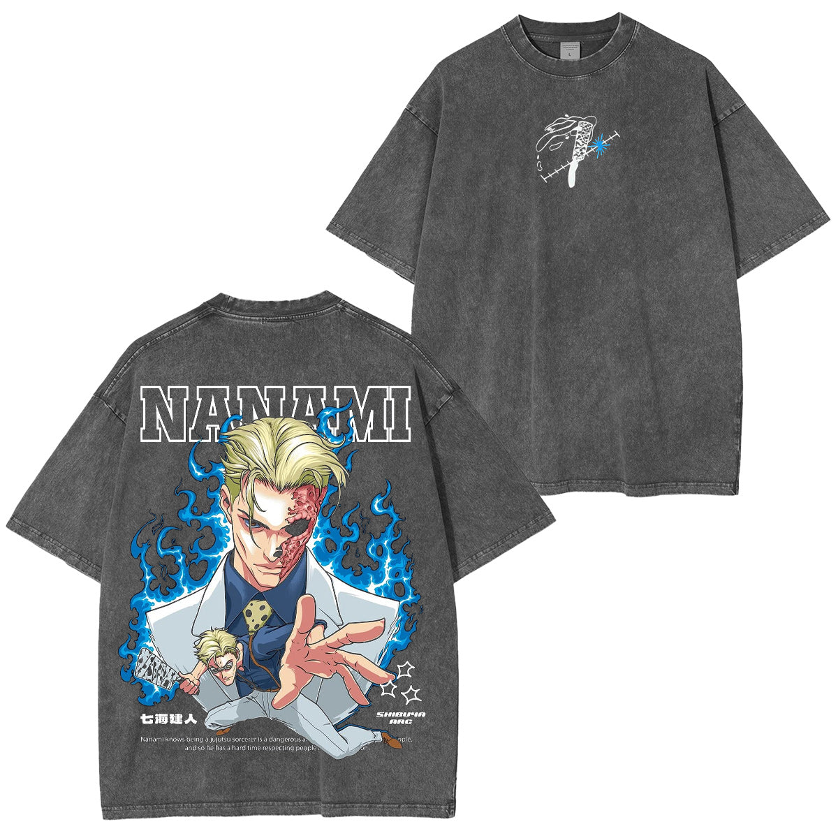Kento Nanami Jujutsu Kaisen Washed T-shirt/Crewneck/Hoodie