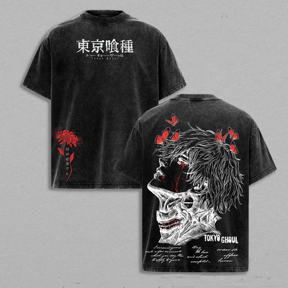 Ken Kaneki Tokyo Ghoul Polera Lavada/Crewnec