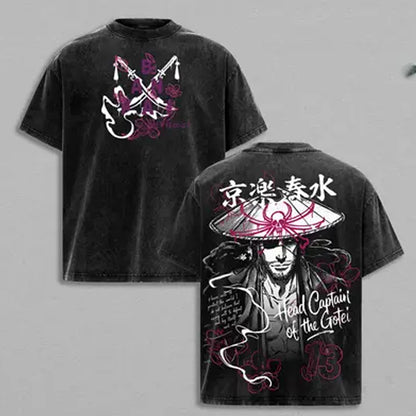 Bleaced Kenpachi Banki Polera Lavada