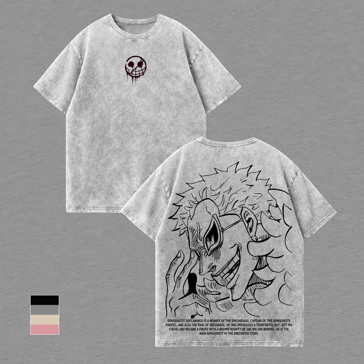 Doflamingo One Piece washed T-shirt/Crewneck/Hoodie