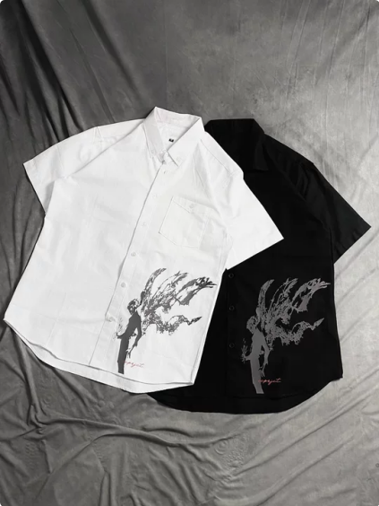 Printed short-sleeved shirt