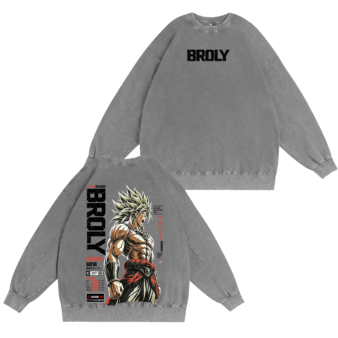Broly Dragon Ball Super Unisex Washed T-Shirt