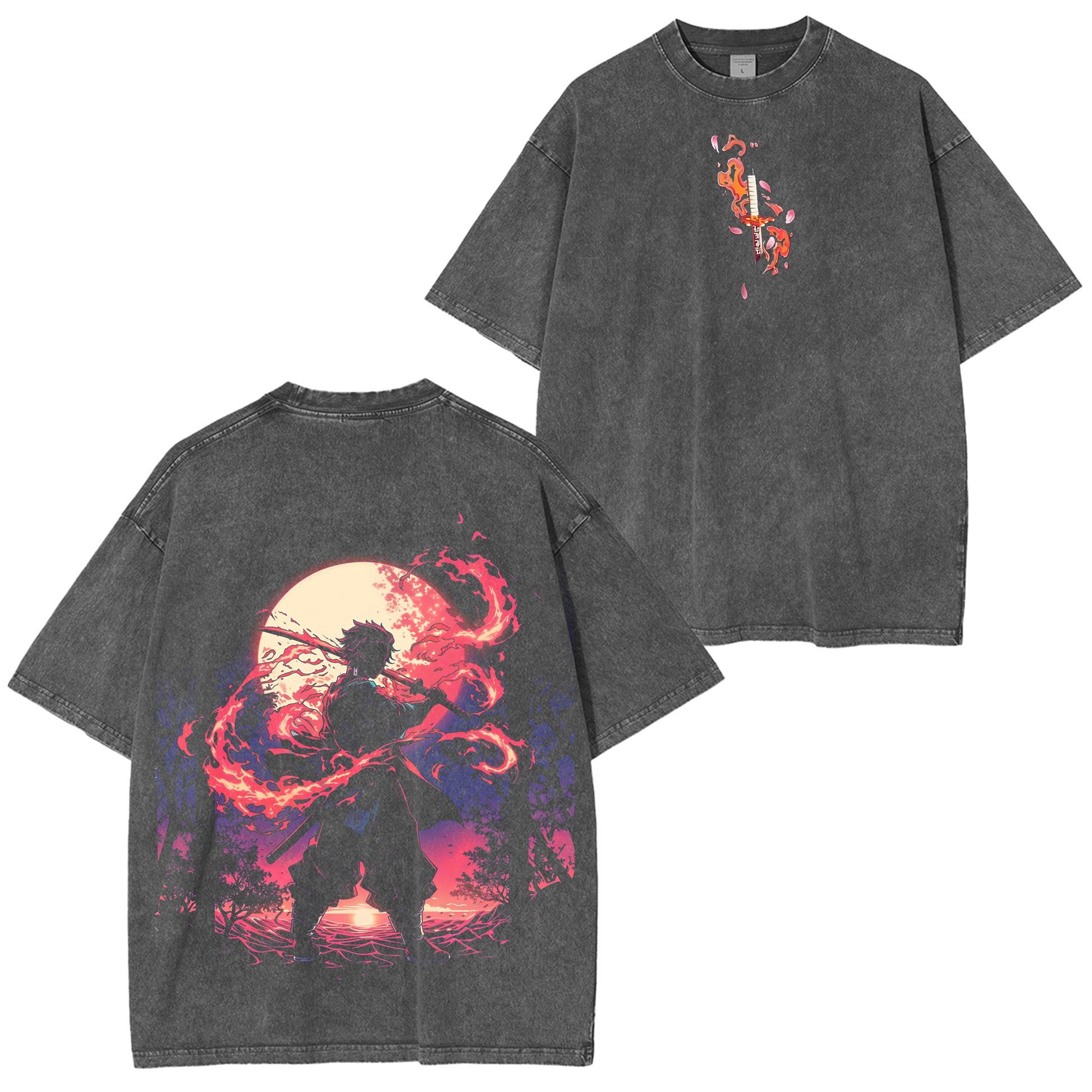 Kamado Tanjiro Demon Slayer Vintage Washed Tee