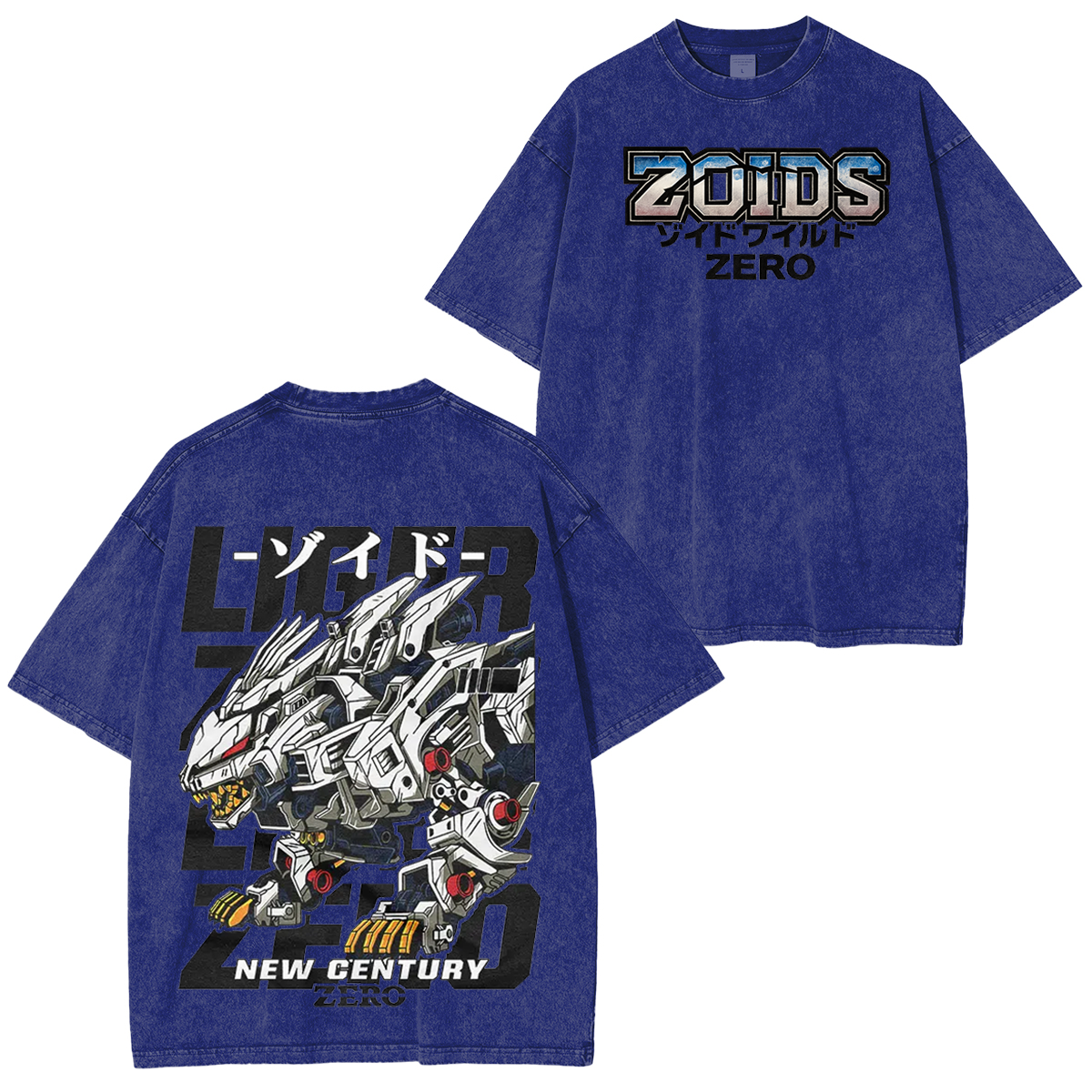 Liger Zero Zoids New Century Zero Streetwear Vintage Washed Unisex T-Shirt