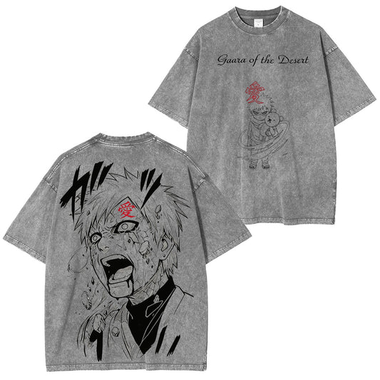 NARUTO :Gaara Vintage washed T-shirt/Crewneck/Hoodie