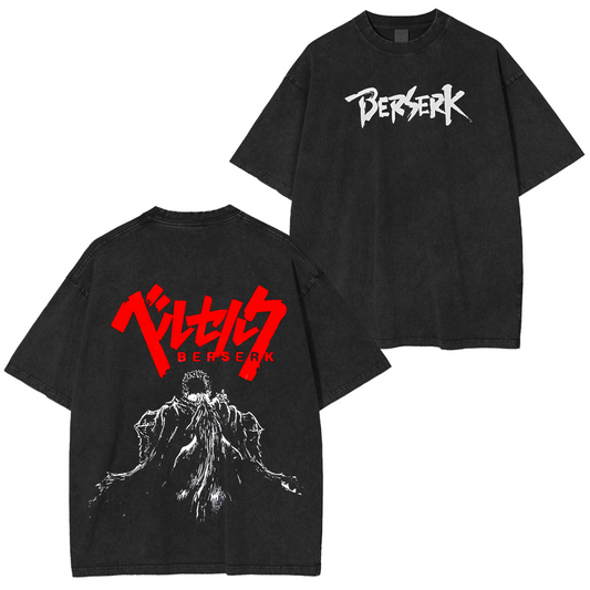 Berserk Anime Polera Unisex Lavada