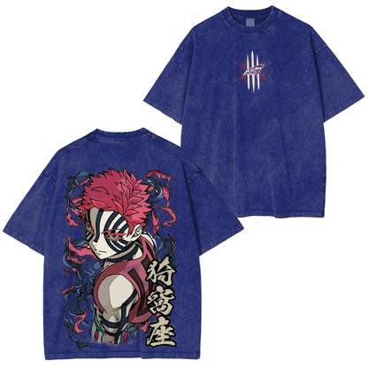Akaza Demon Slayer Unisex Anime Polera