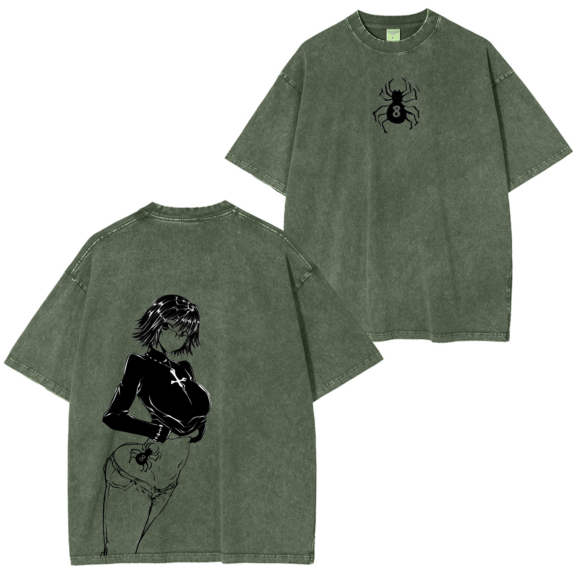 Machi Komachine-HunterXHunter Vintage Unisex Washed T-Shirt