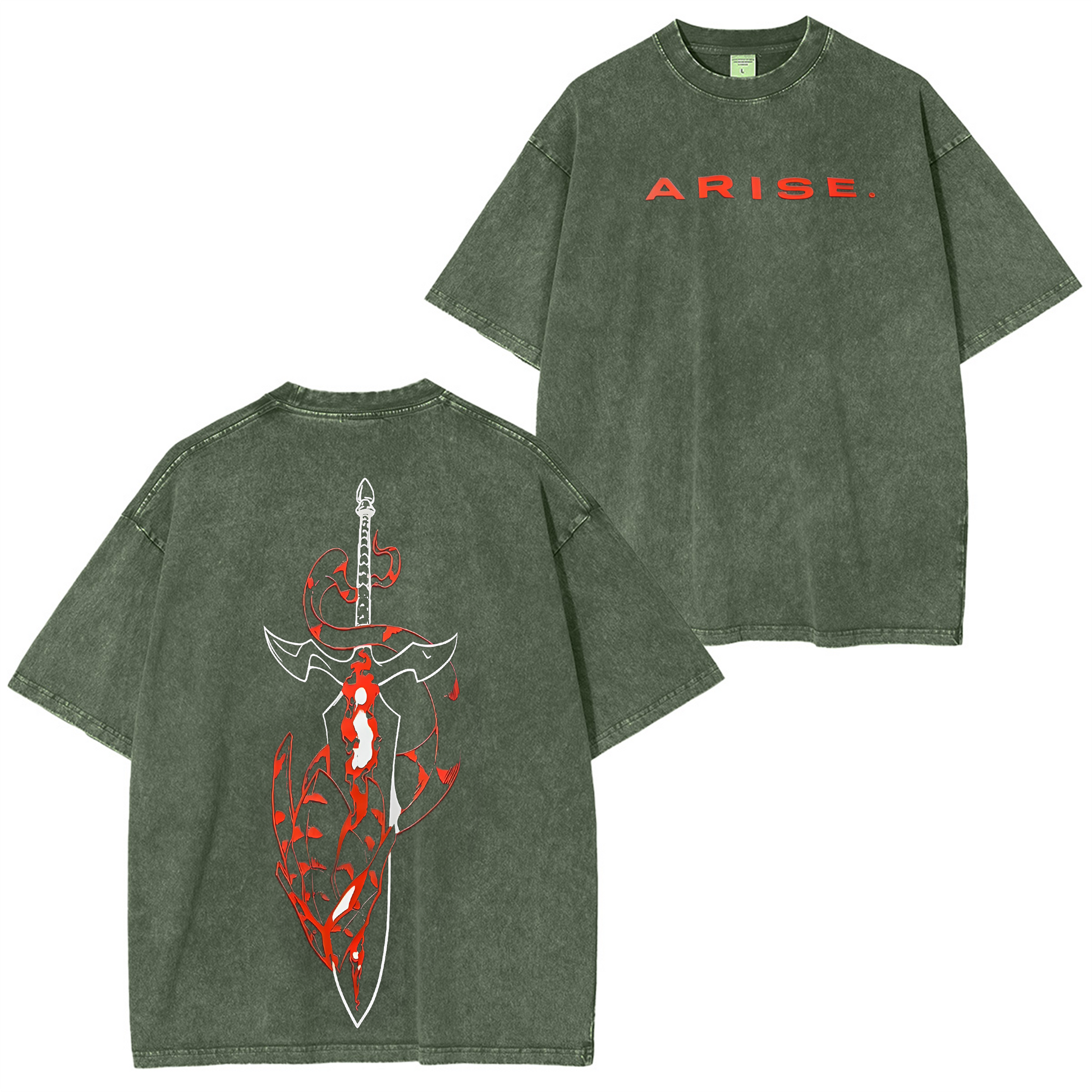 Solo Leveling Vintage Oversize Tee
