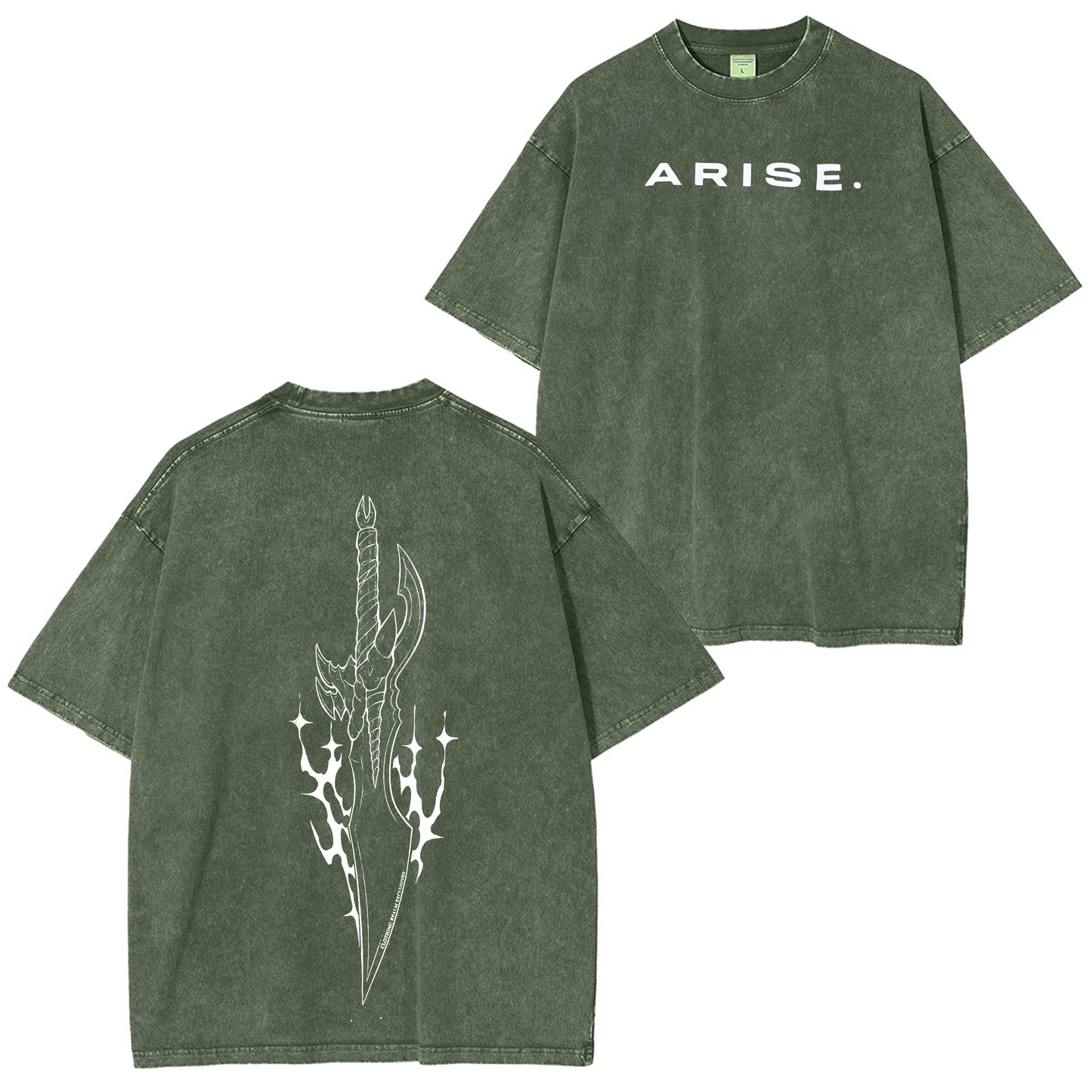 Solo Leveling Oversize Unisex Washed T-Shirt
