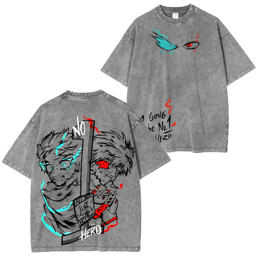 My Hero Academia Vintage washed T-shirt/Crewneck/Hoodie
