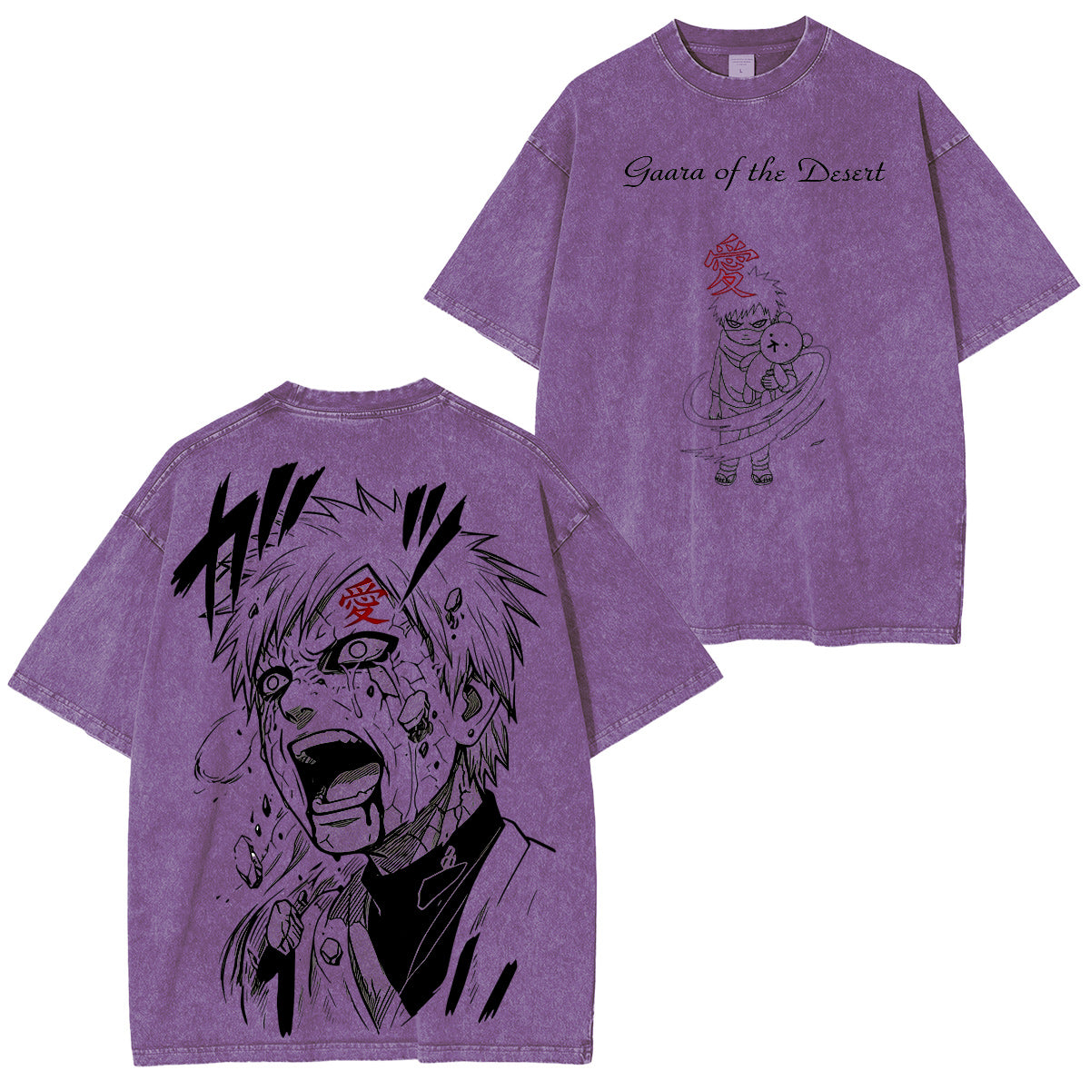 NARUTO :Gaara Vintage washed T-shirt/Crewneck/Hoodie