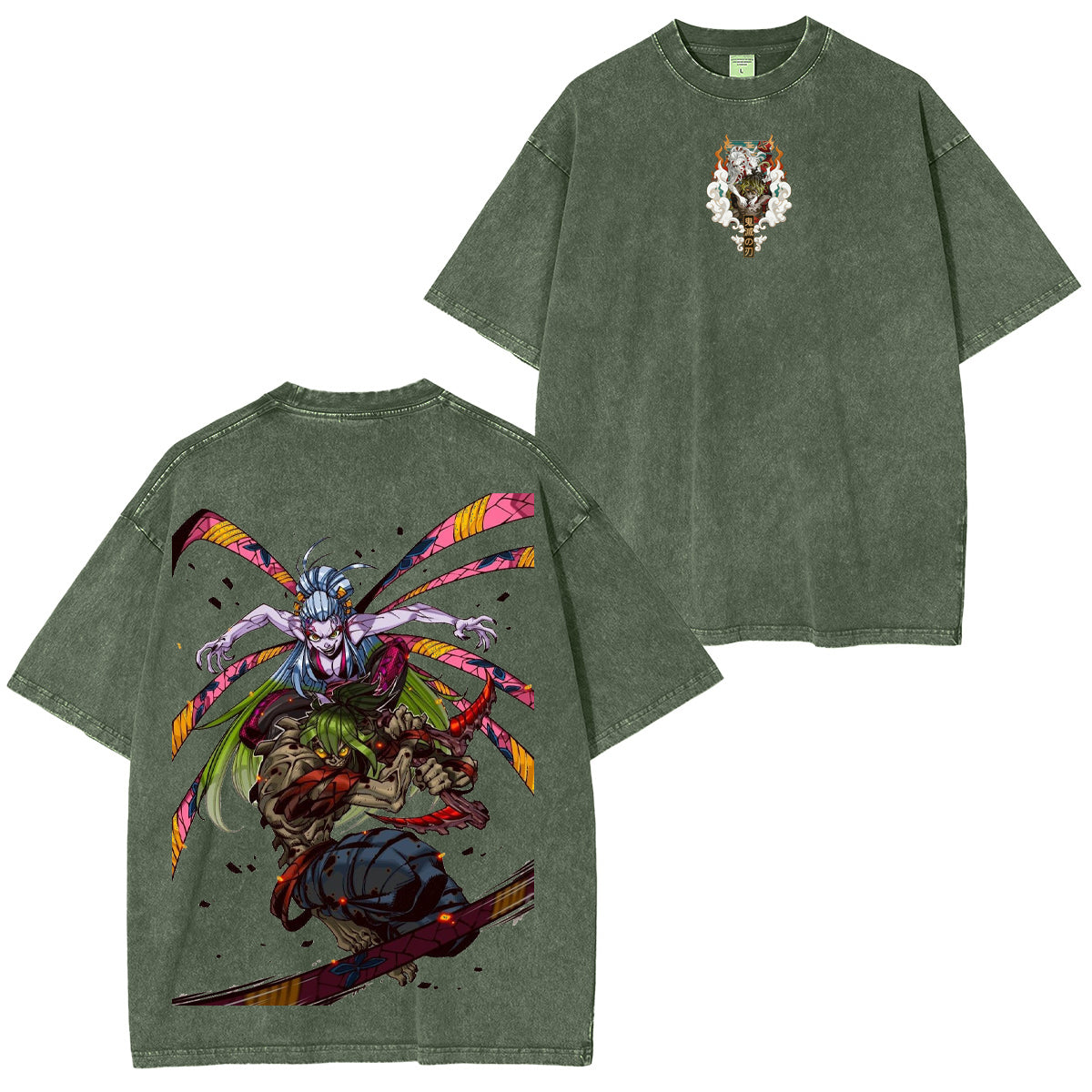 Demon Slayer Vintage Washed T-shirt/Crewneck/Hoodie