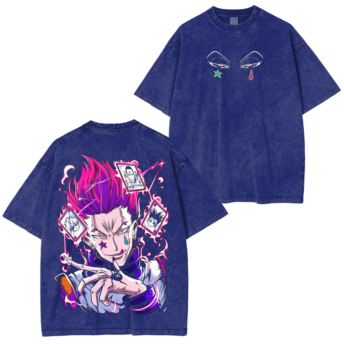 Hisoka, HUNTER X HUNTER Vintage Anime Polera Lavada