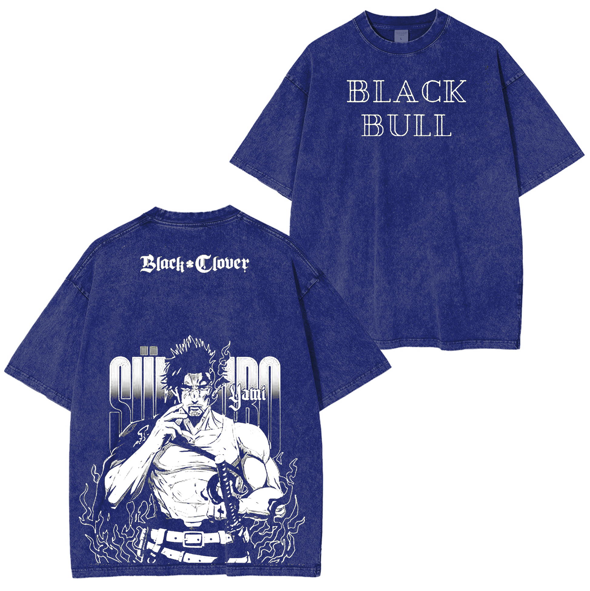 Yami Sukehiro Black Clover Anime Washed T-shirt/Crewneck/Hoodie
