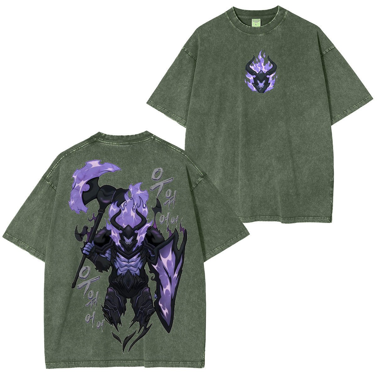 Solo Leveling Vintage Washed T-shirt/Crewneck/Hoodie
