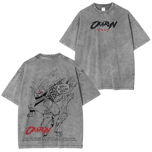 Okarun Dandadan Vintage Washed T-shirt/Crewneck/Hoodie
