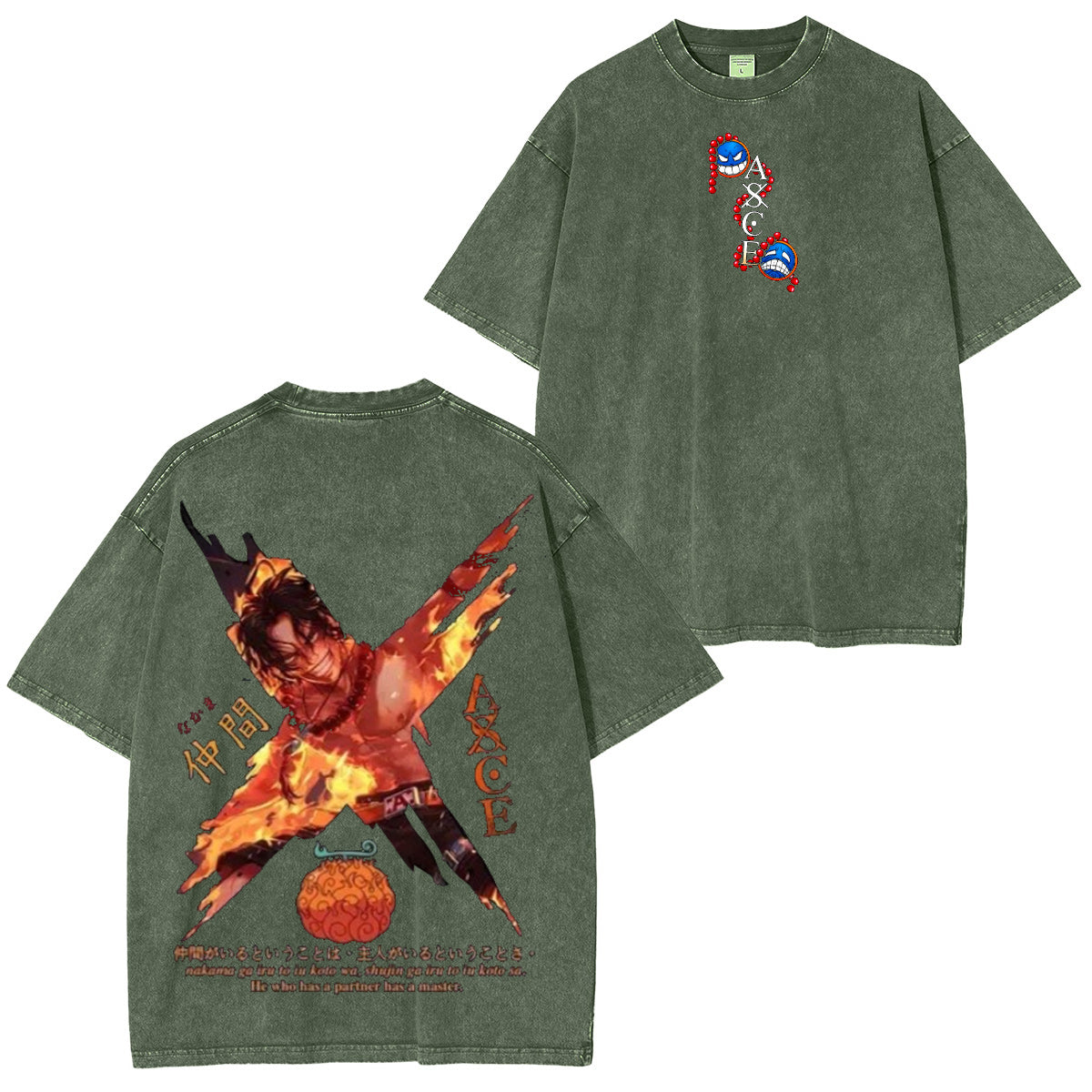 One Piece Vintage Washed T-shirt/Crewneck/Hoodie