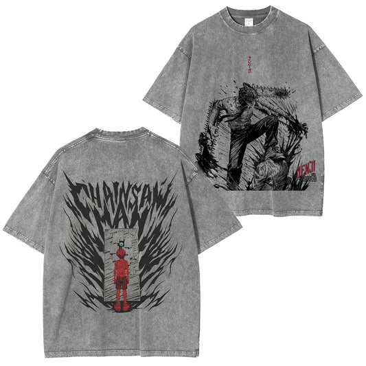 Chainsaw Man Washed T-shirt/Crewneck/Hoodie